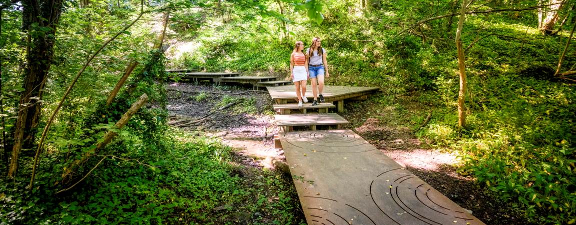 Wandelaars in de Wolfsputten